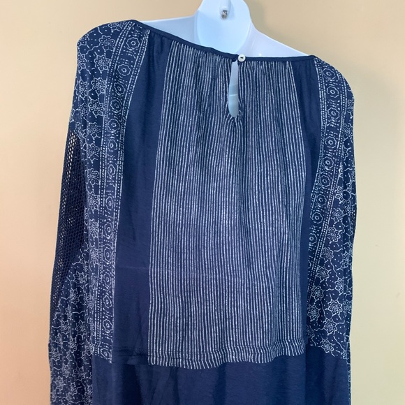 NWT free people embroidered boho scoopneck top - Picture 8 of 10